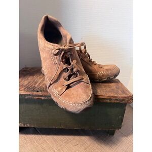 Skechers Relaxed Fit Suede Leather Comfort Loafers Shoes Size 6